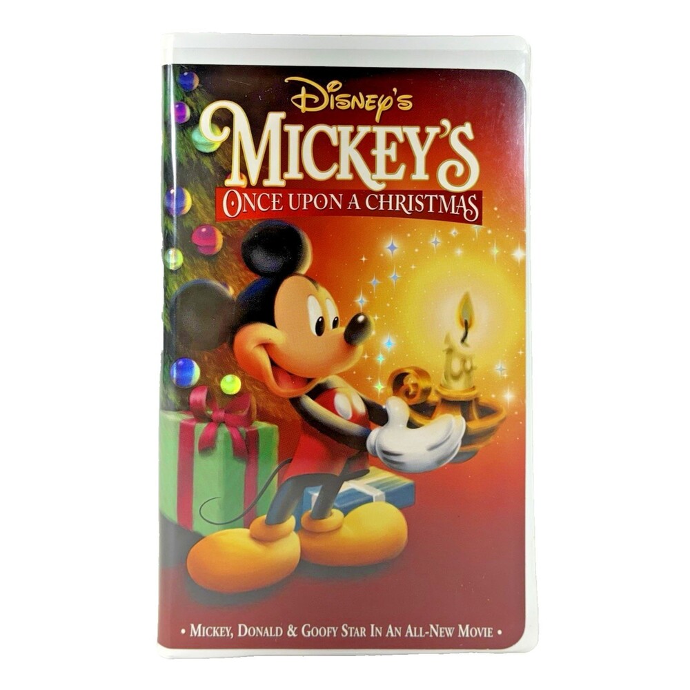 Mickey's Once Upon A Christmas Vintage 1999 VHS Cassette Tape Tested
